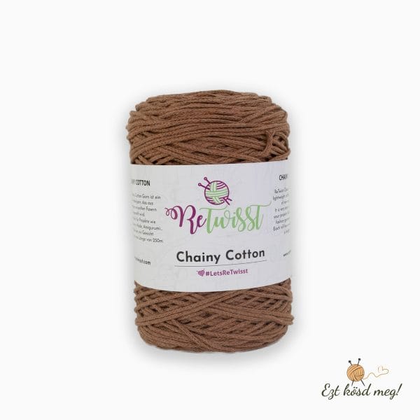 ReTwisst Chainy Cotton - Kávébarna ReTwisst Chainy Cotton - Kávébarna