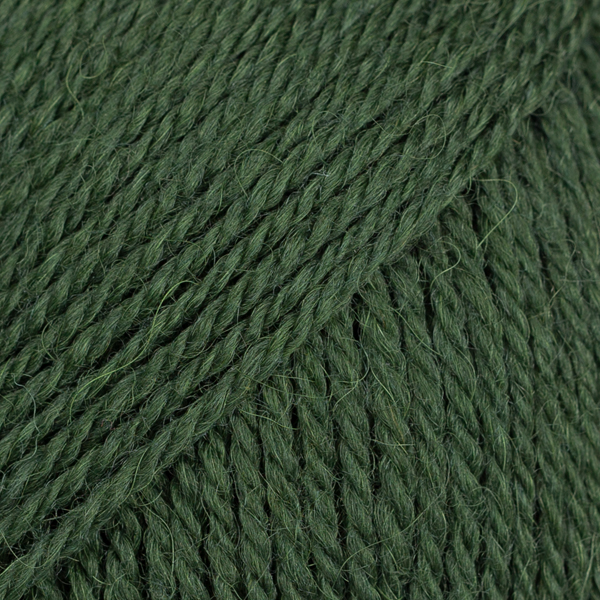 Drops Flora Sötétzöld uni color 32
