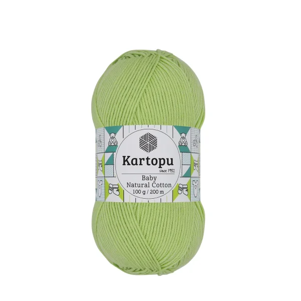Kartopu Baby Natural Cotton - Lime 389