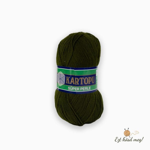Kartopu Süper Perle - Olajzöld - 410
