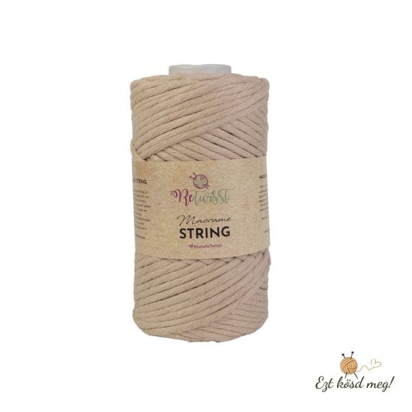 ReTwisst Macrame String 3 mm - Bézs