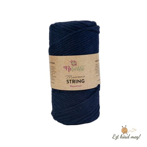 ReTwisst Macrame String 3 mm - Sötétkék