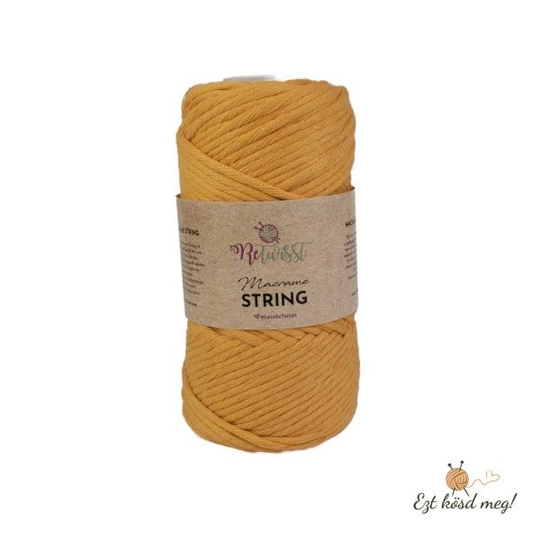 ReTwisst Macrame String 3 mm - Napsárga